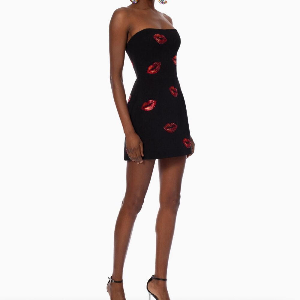 Robin Crystal Kisses Strapless Minidress - HELSI